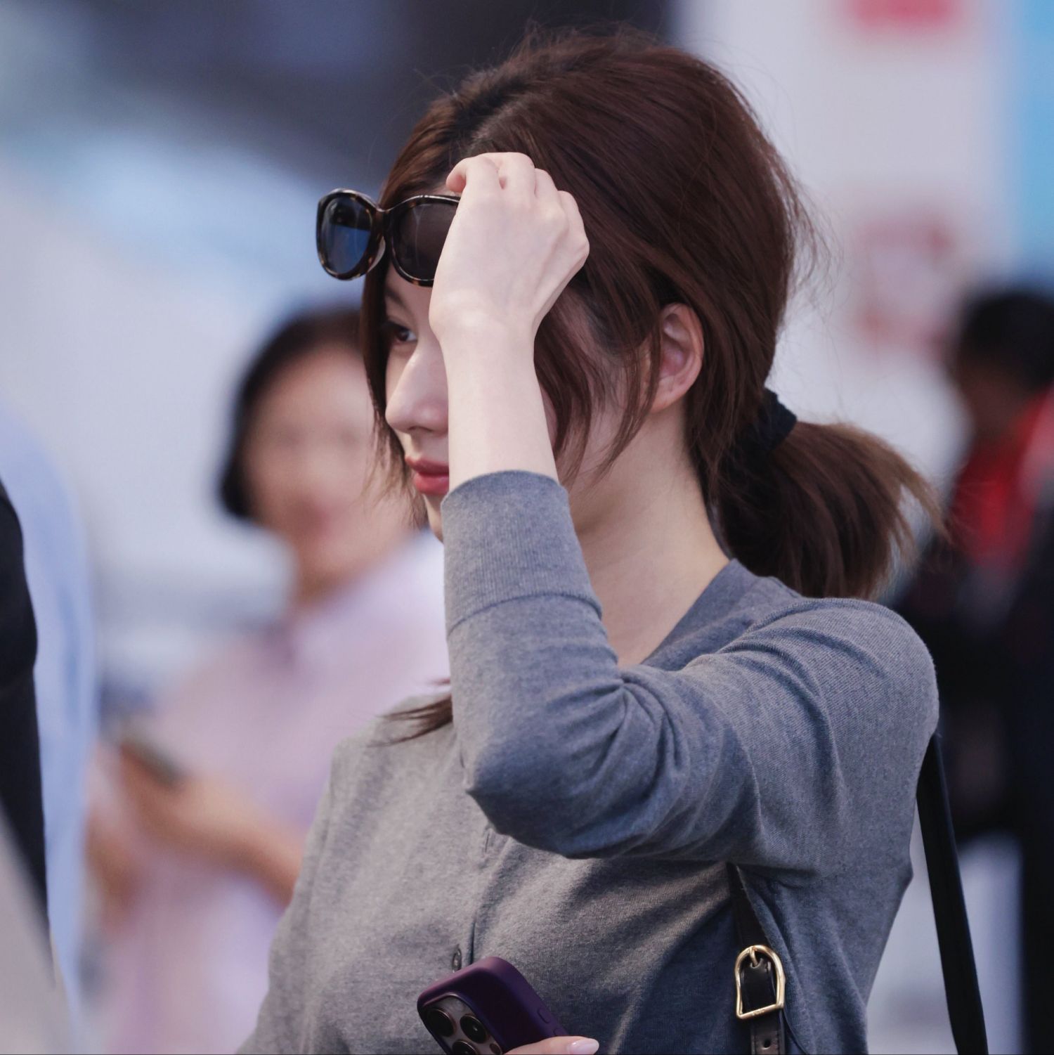 A moment captured by Sana (TWICE)'s fan
