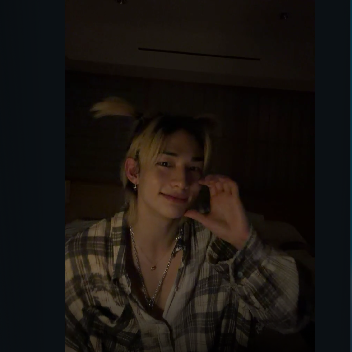 A moment captured by Stray Kids's fan