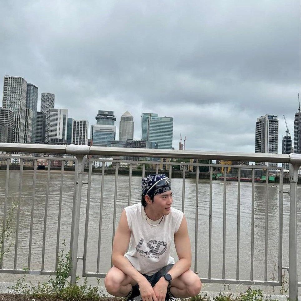 Recent activity shot of Suho (EXO)