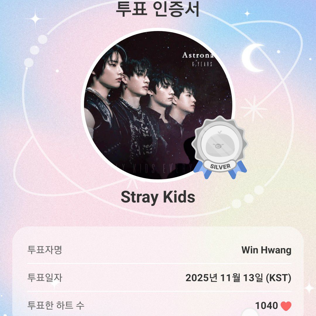 Recent activity shot of Stray Kids