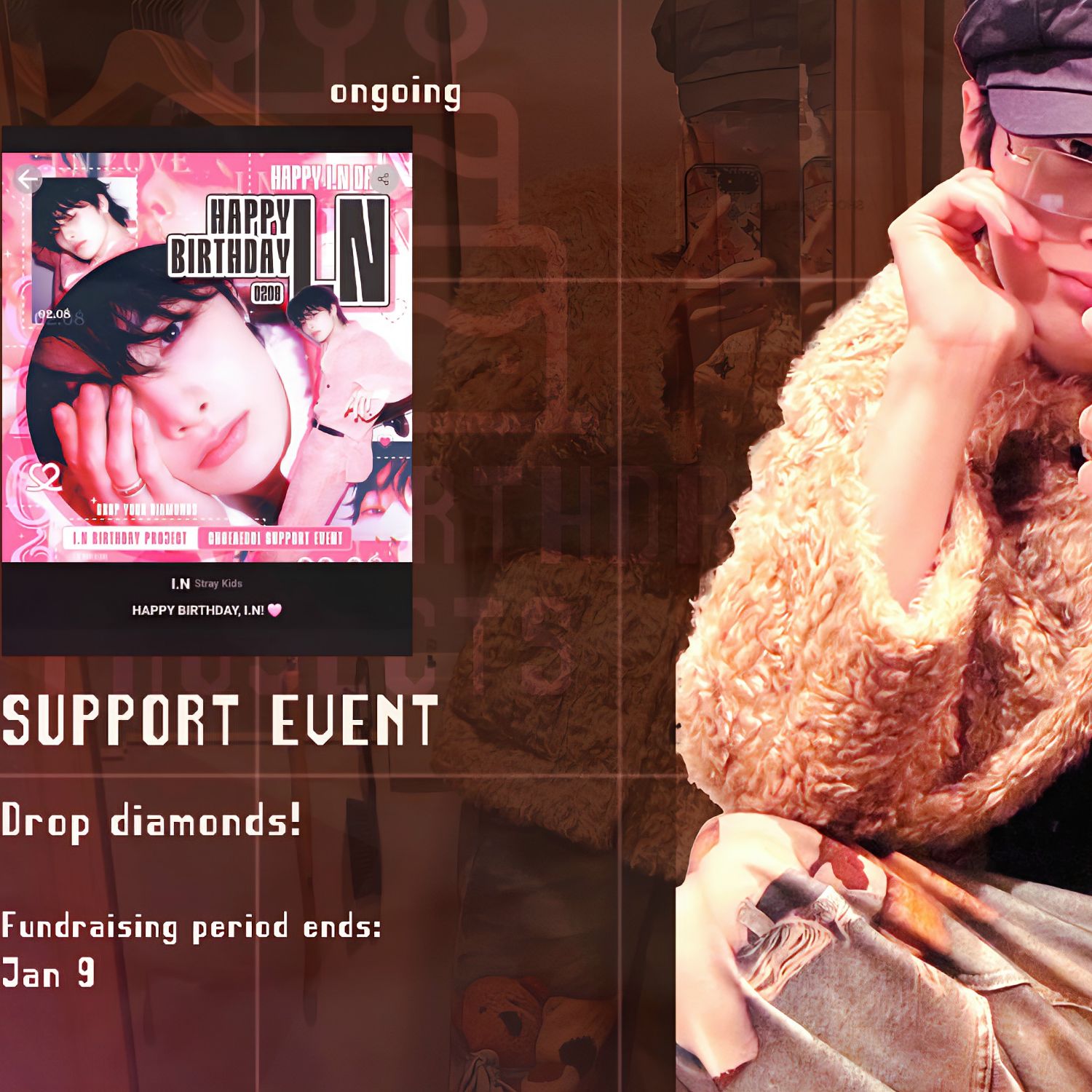 I.N (Stray Kids)の舞台裏ショット