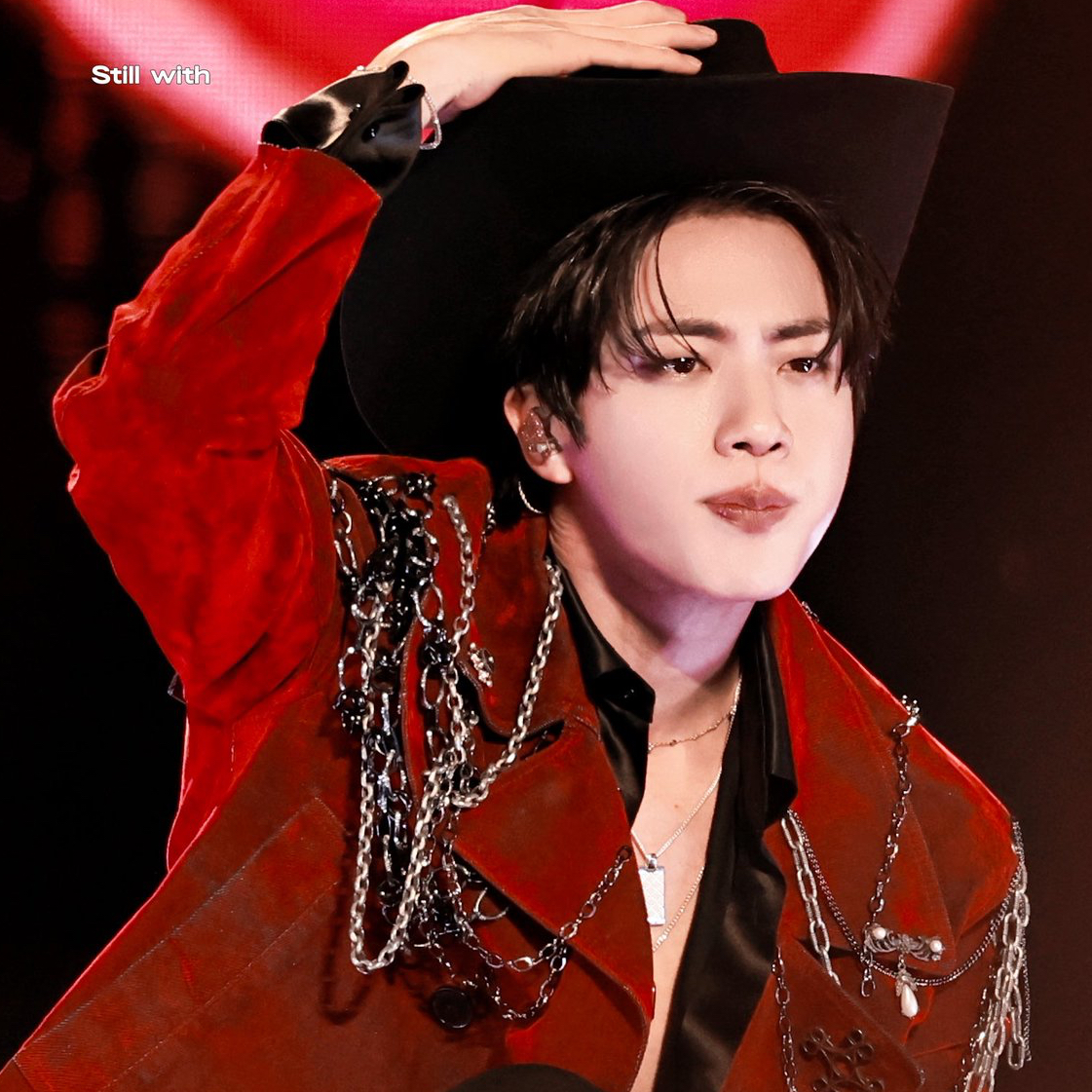 A moment captured by Jin (BTS)'s fan