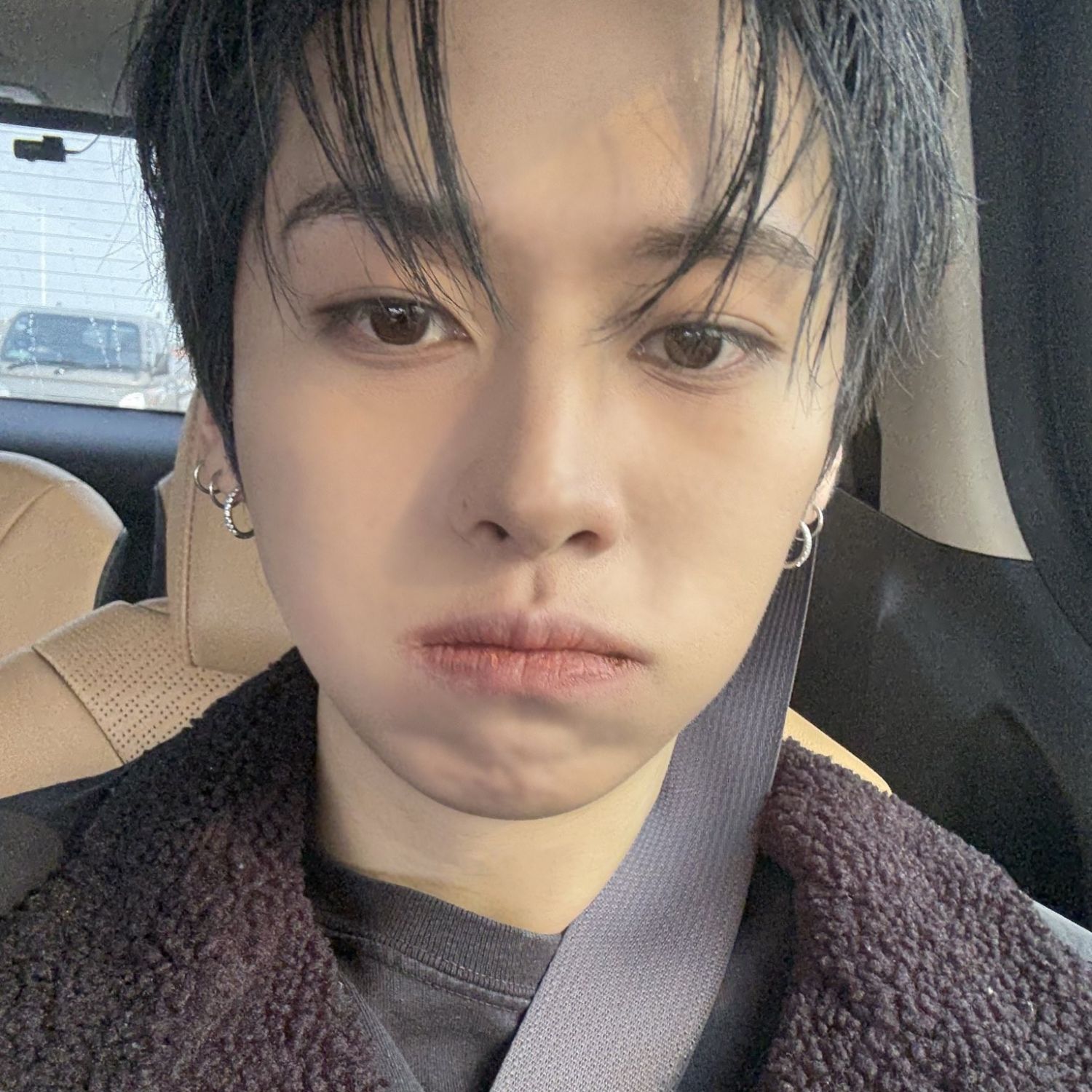 A moment captured by Lee Know (Stray Kids)'s fan