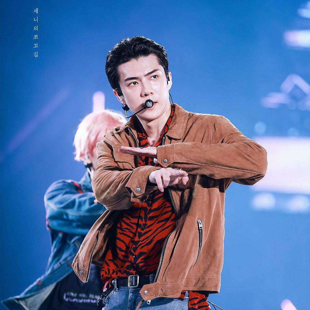 Recent activity shot of Sehun (EXO)