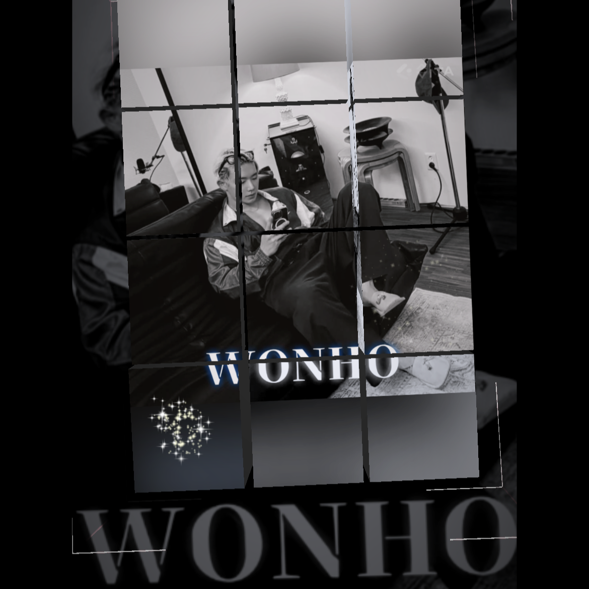 A moment captured by Wonho's fan