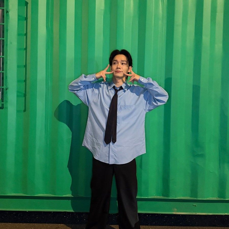 Recent activity shot of Chen (EXO)