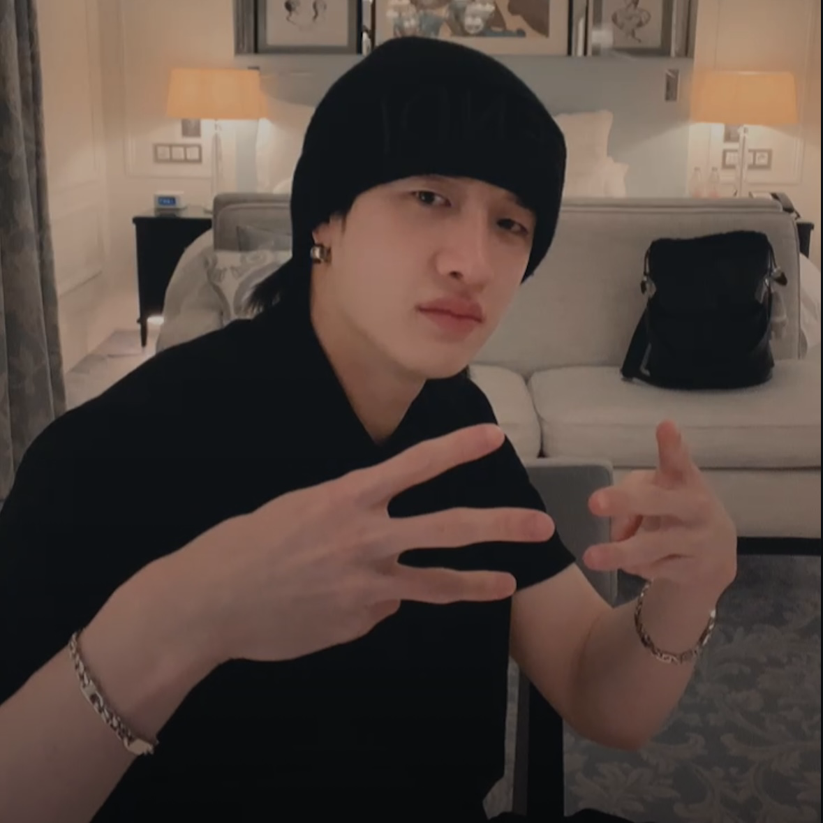 A moment captured by Bang Chan (Stray Kids)'s fan