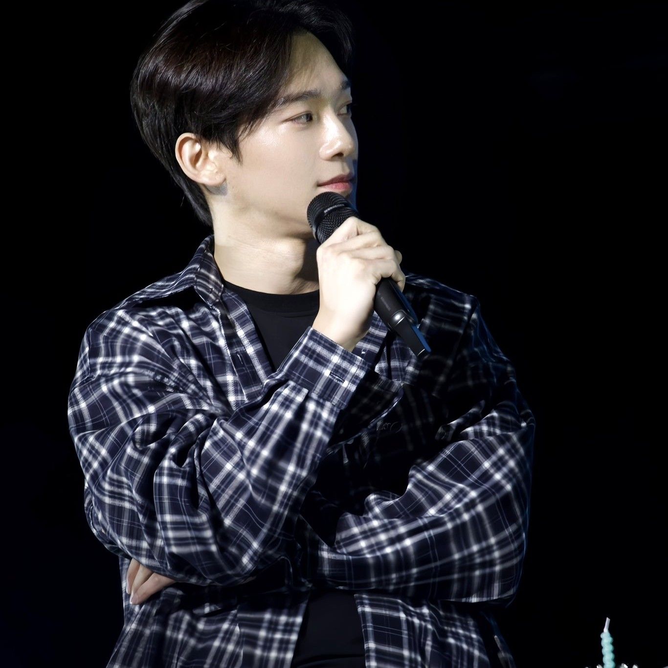 Recent activity shot of Chen (EXO)