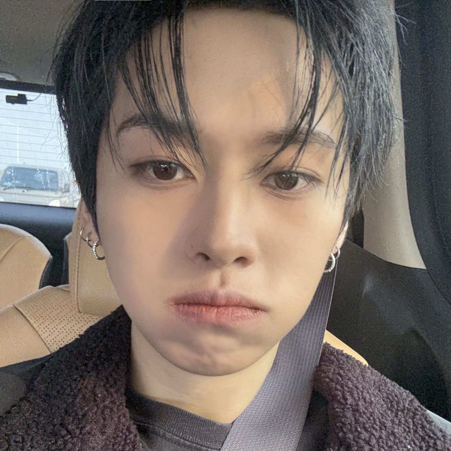 A moment captured by Lee Know (Stray Kids)'s fan