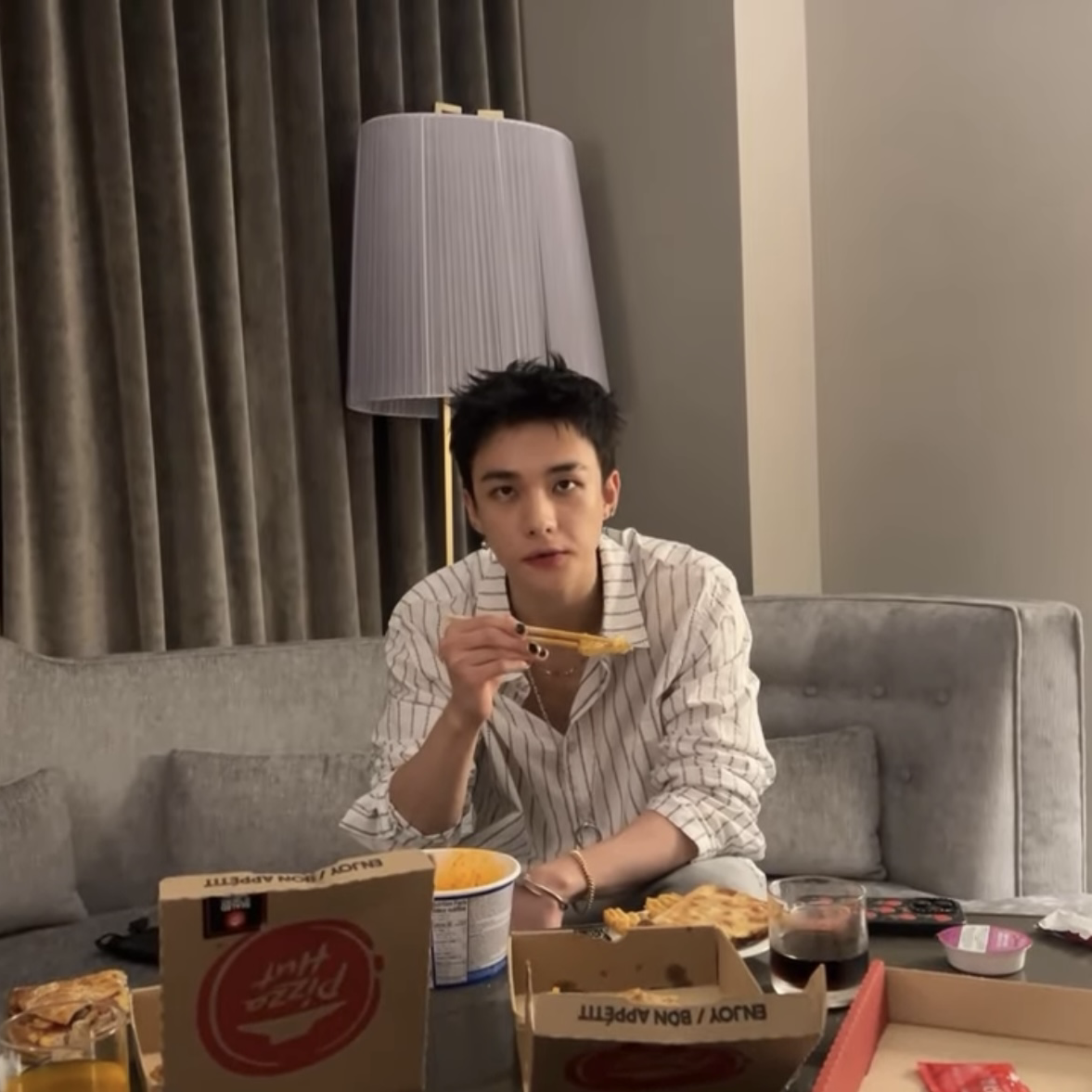 Recent activity shot of Hyunjin (Stray Kids)