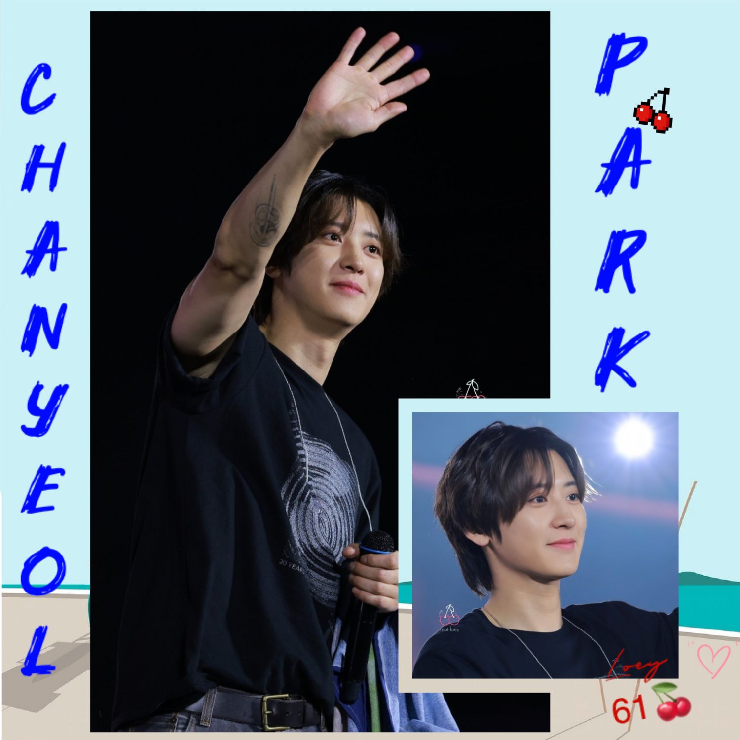 Recent activity shot of Chanyeol (EXO)