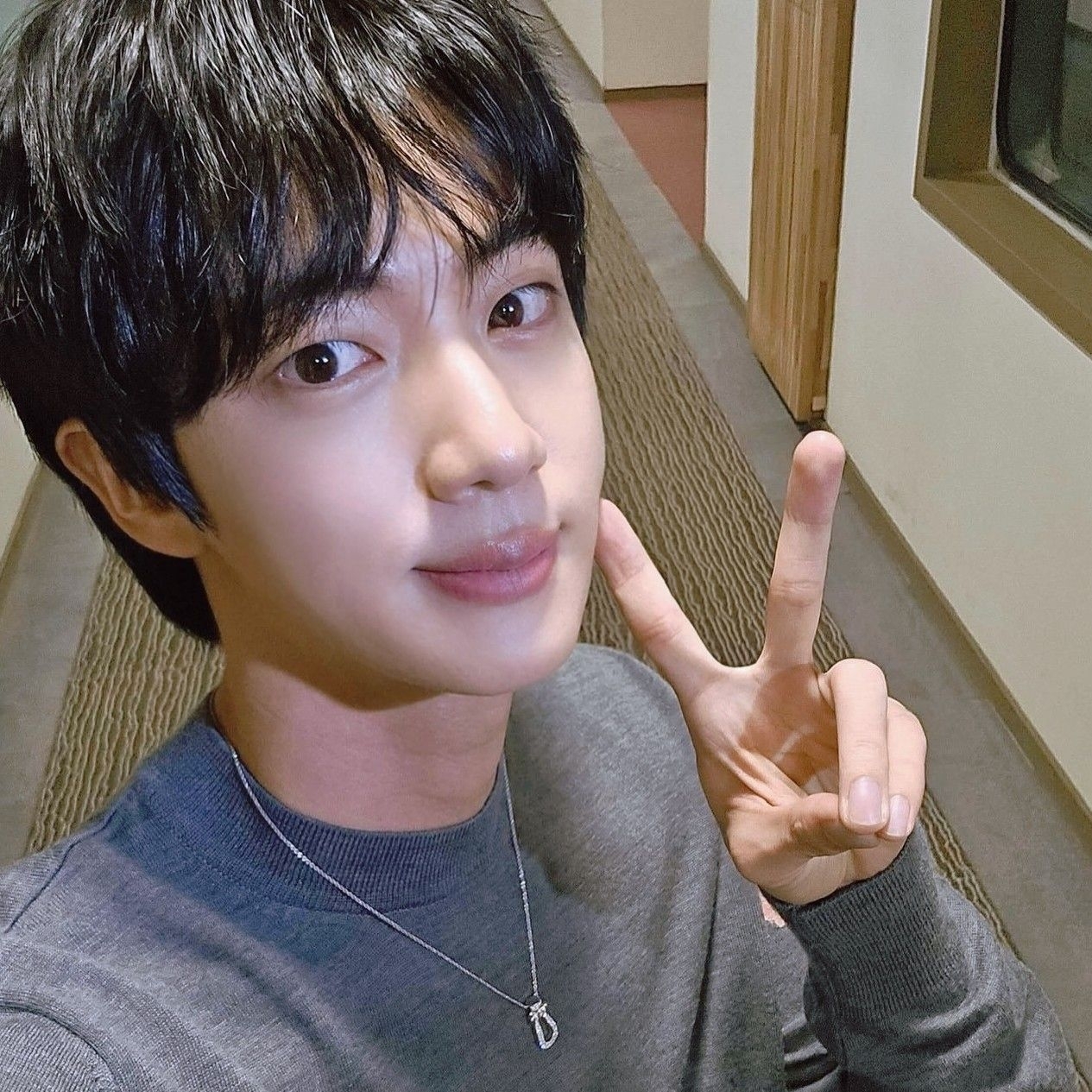 A moment captured by Jin (BTS)'s fan