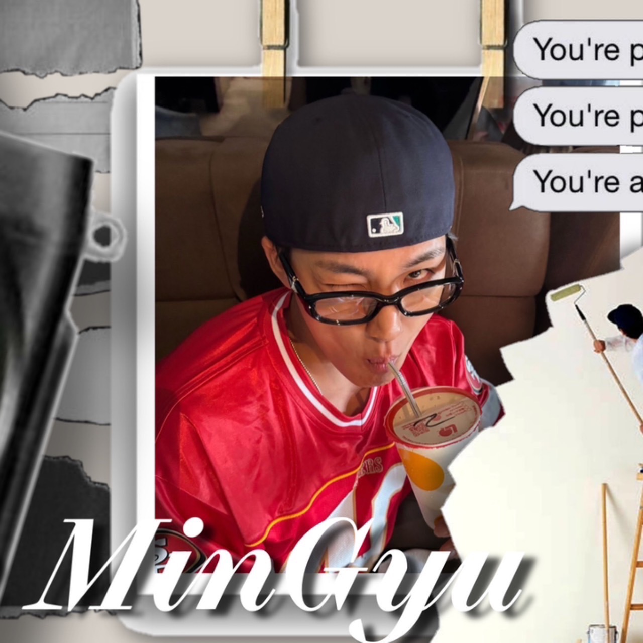 A moment captured by Mingyu (SEVENTEEN)'s fan