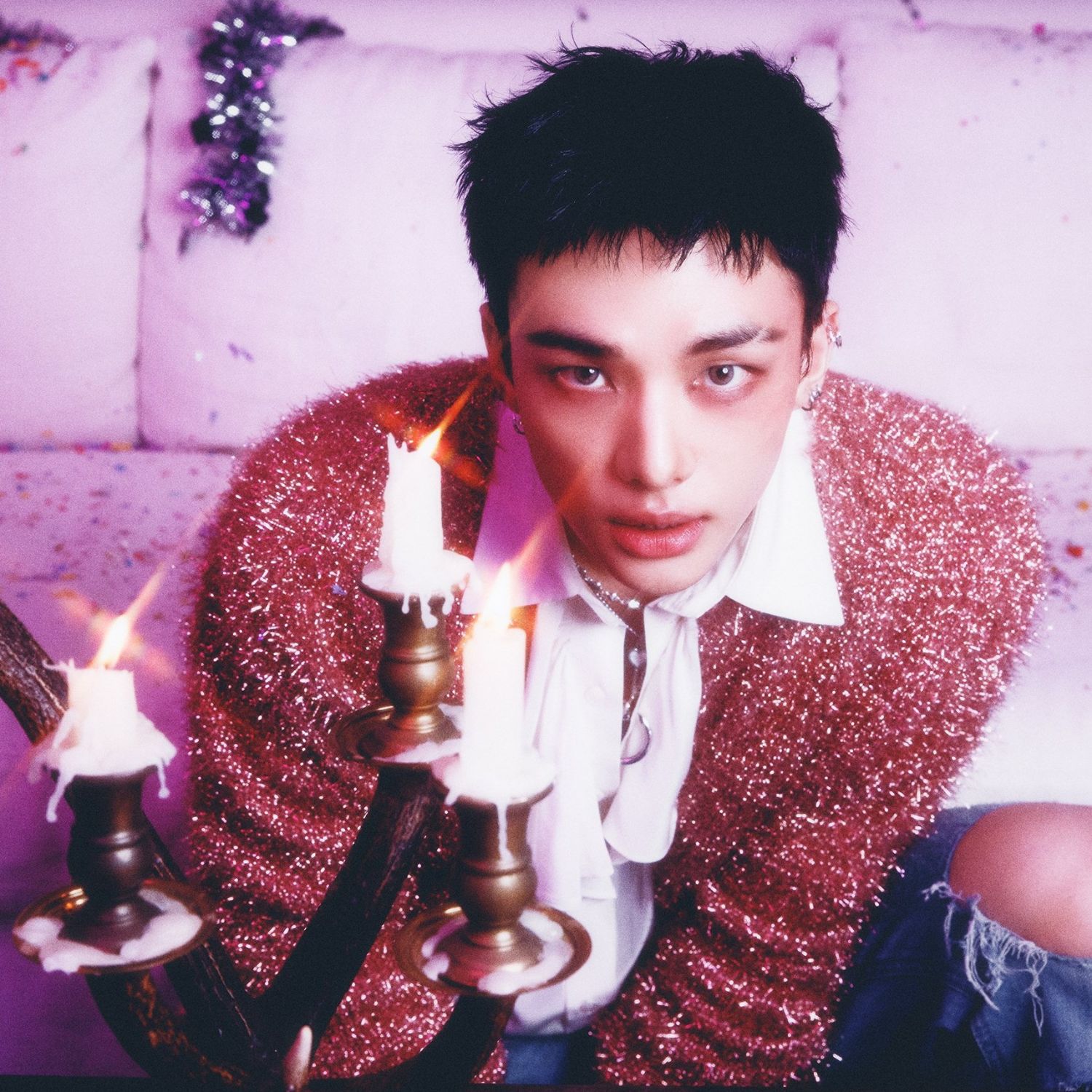 Recent activity shot of Hyunjin (Stray Kids)