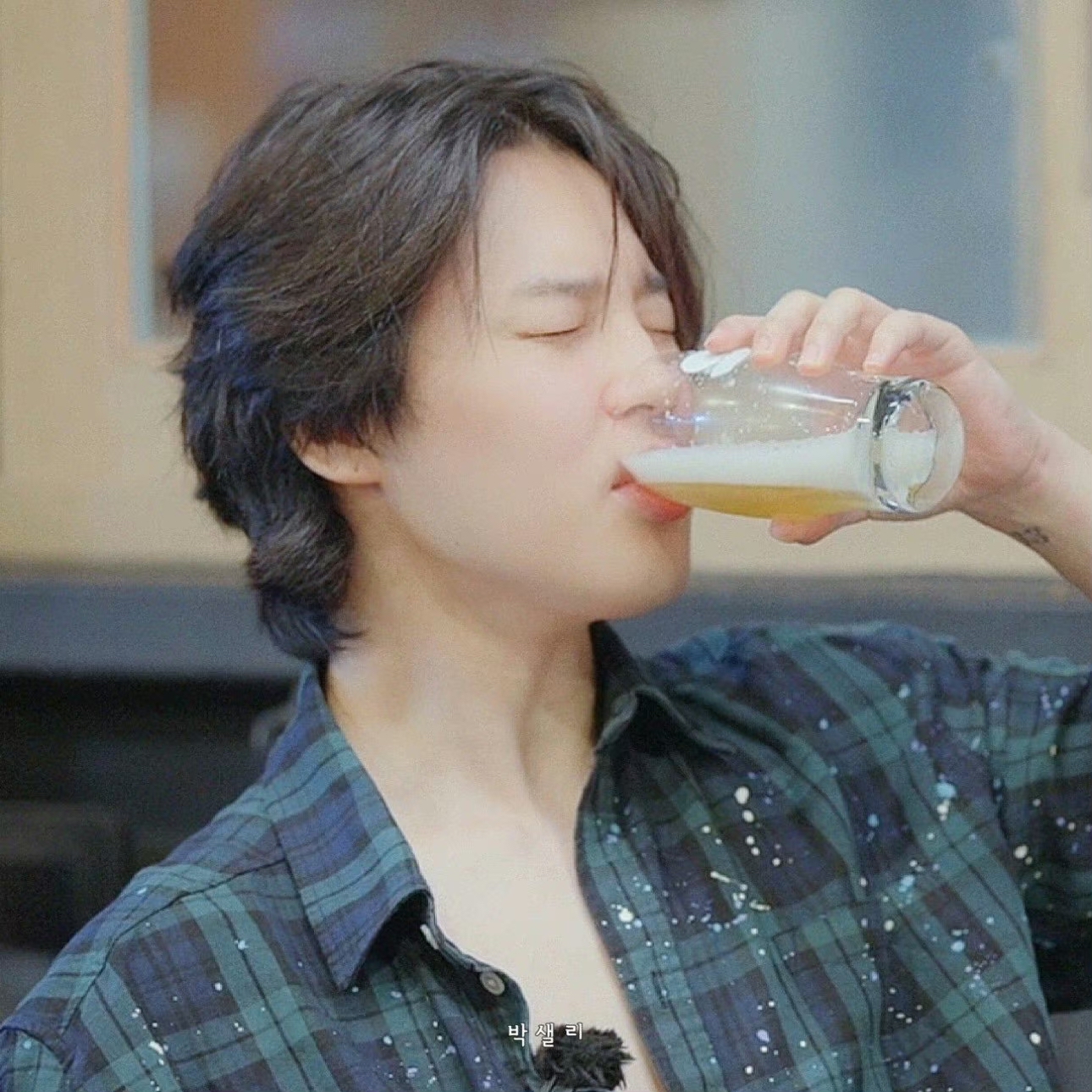 Recent activity shot of Jimin (BTS)