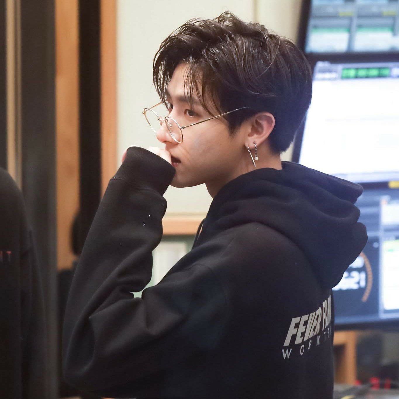 A moment captured by MONSTA X's fan