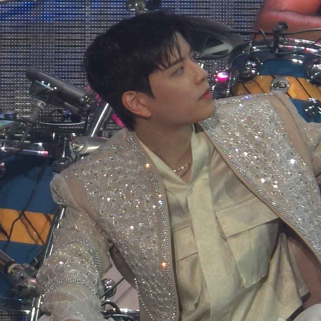 A moment captured by Stray Kids's fan