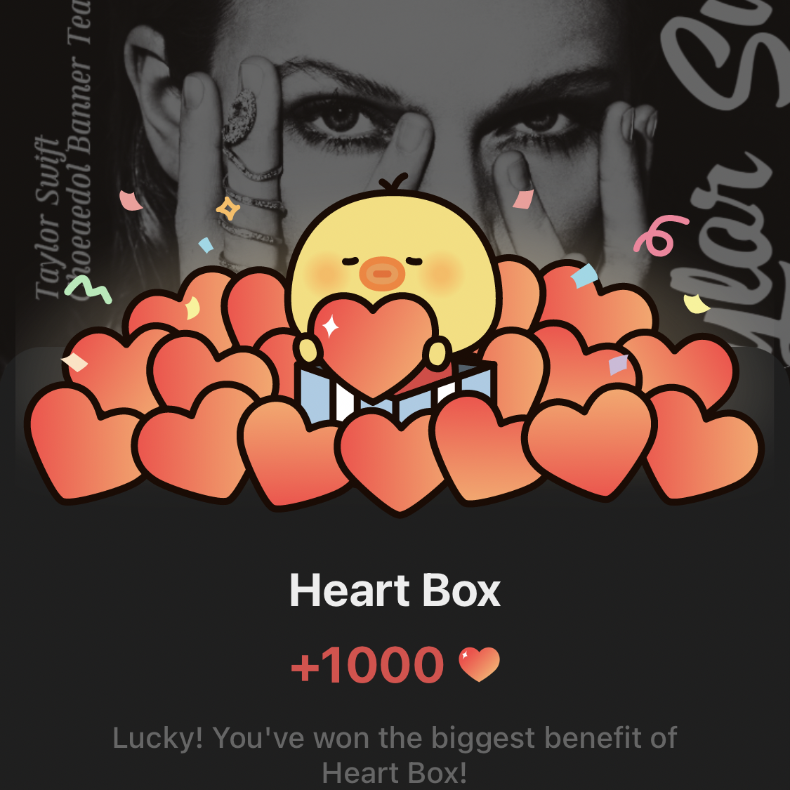 A moment captured by Taylor Swift's fan