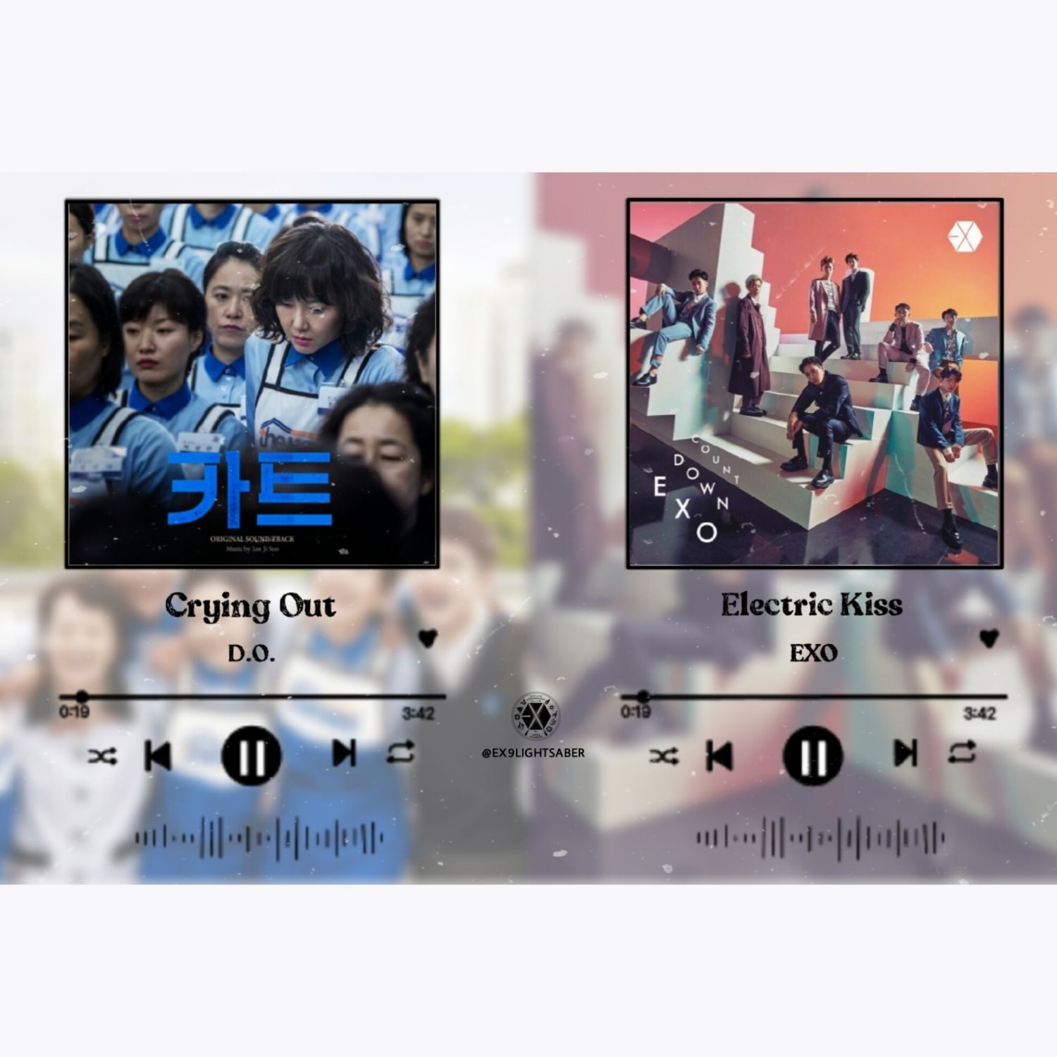 EXO의 비하인드 컷