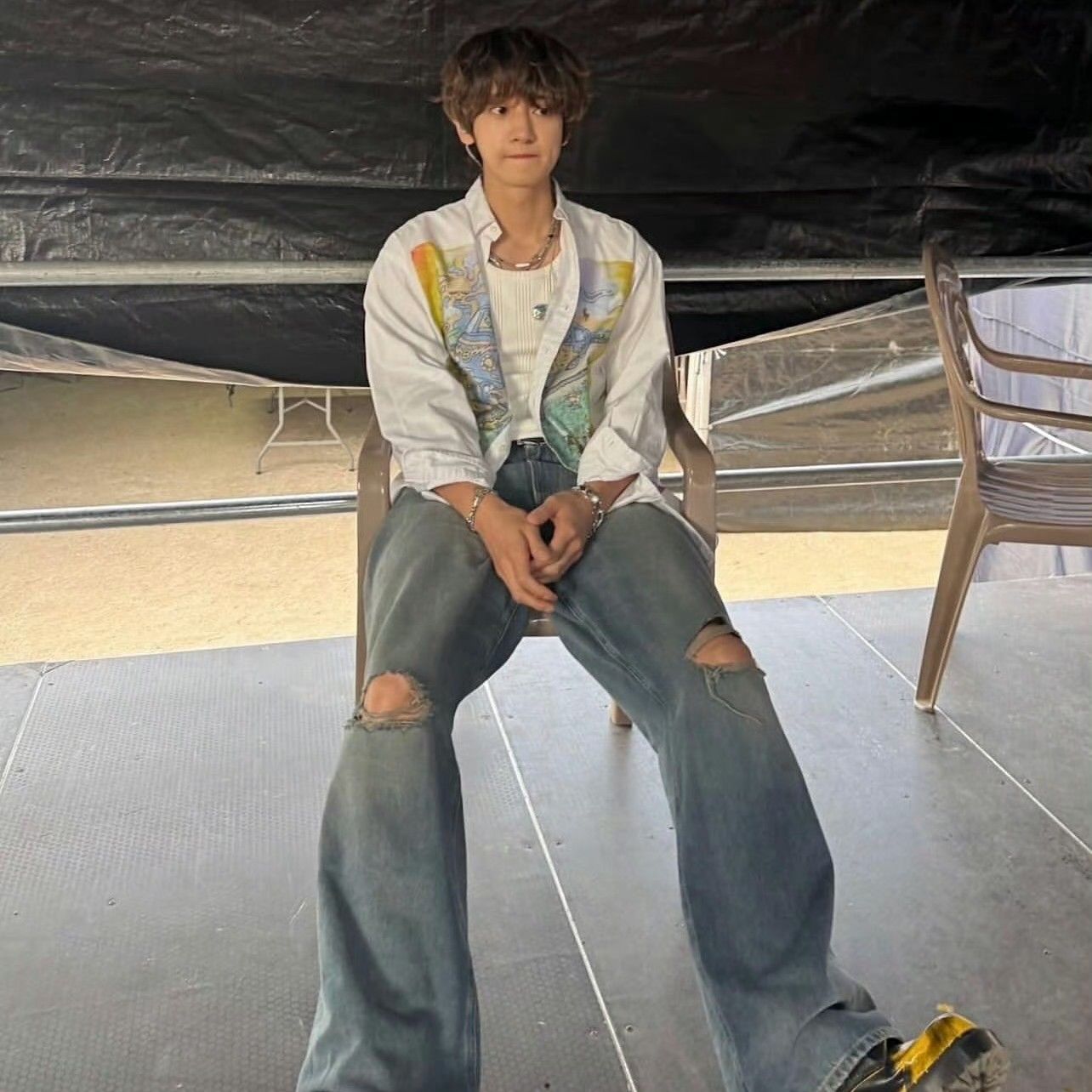 Behind-the-scenes cut of Chanyeol (EXO)