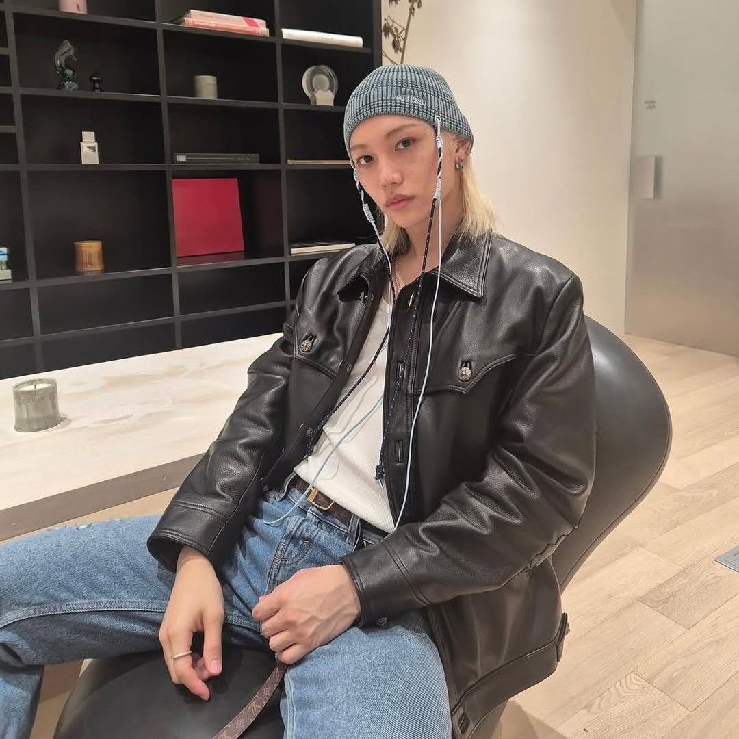 A moment captured by Felix (Stray Kids)'s fan