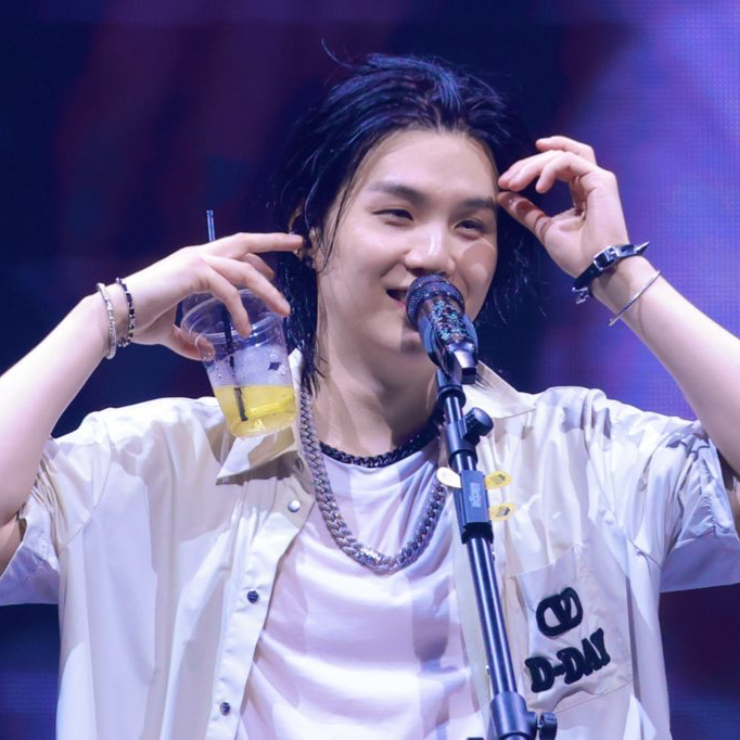 Recent activity shot of SUGA (BTS)