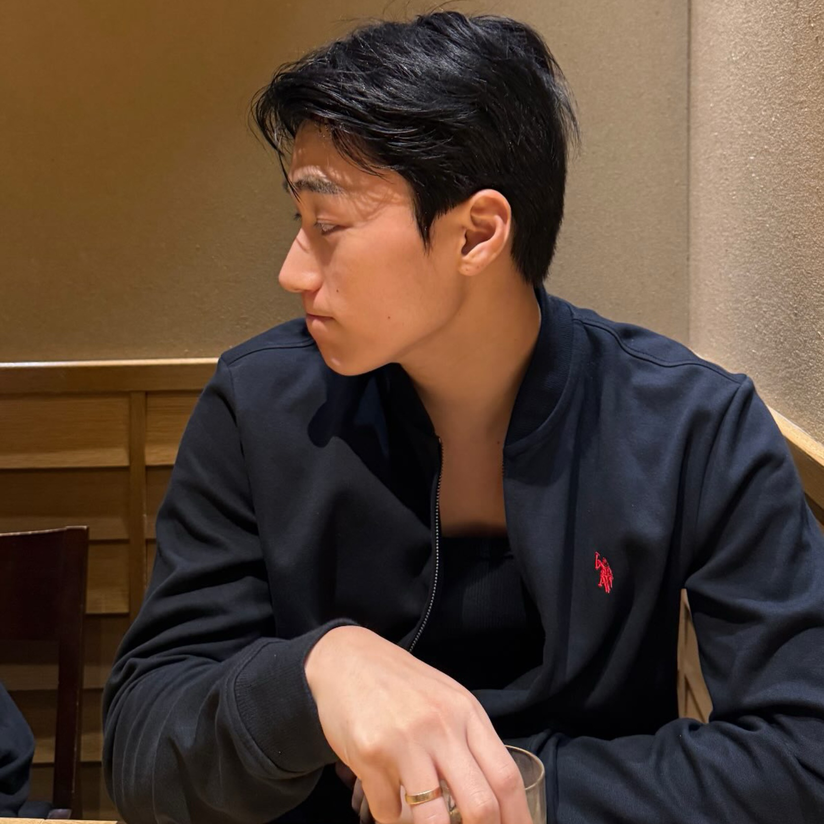A moment captured by San (ATEEZ)'s fan