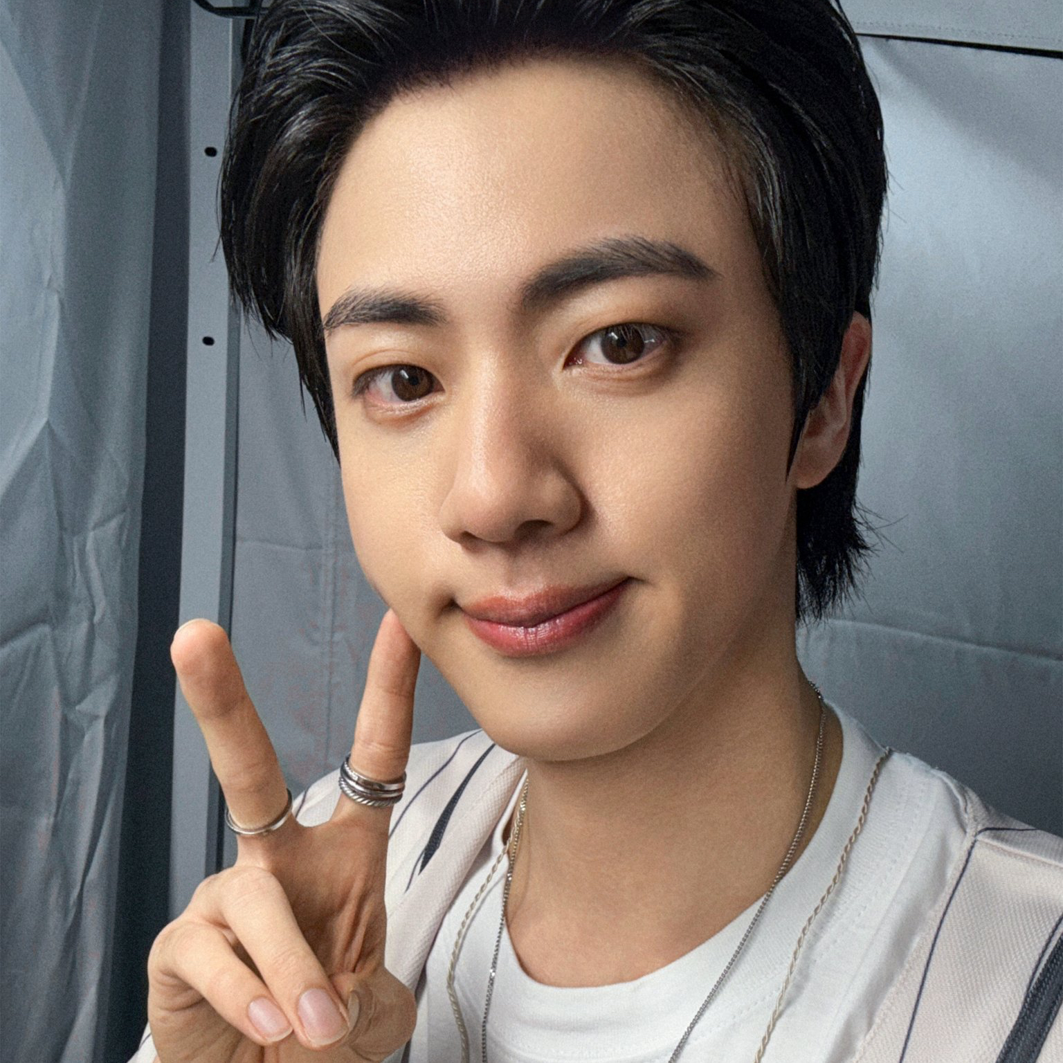 Recent activity shot of Jin (BTS)