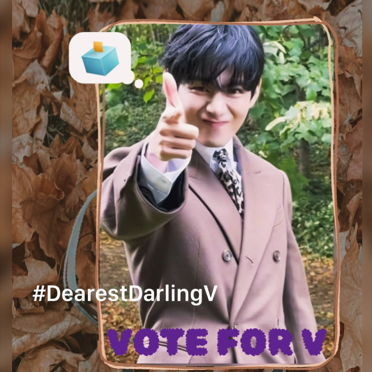 Recent activity shot of V (BTS)