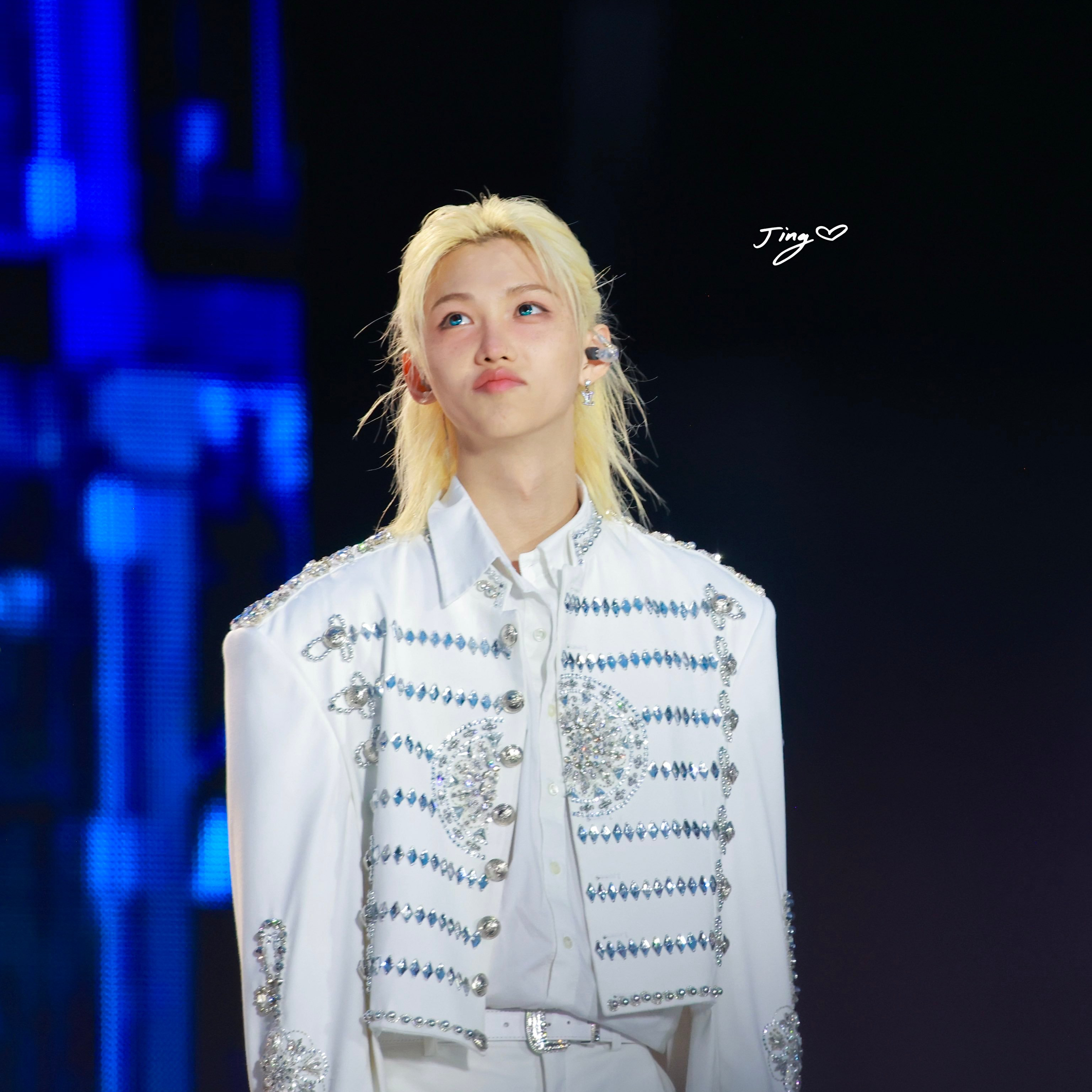 Recent activity shot of Felix (Stray Kids)