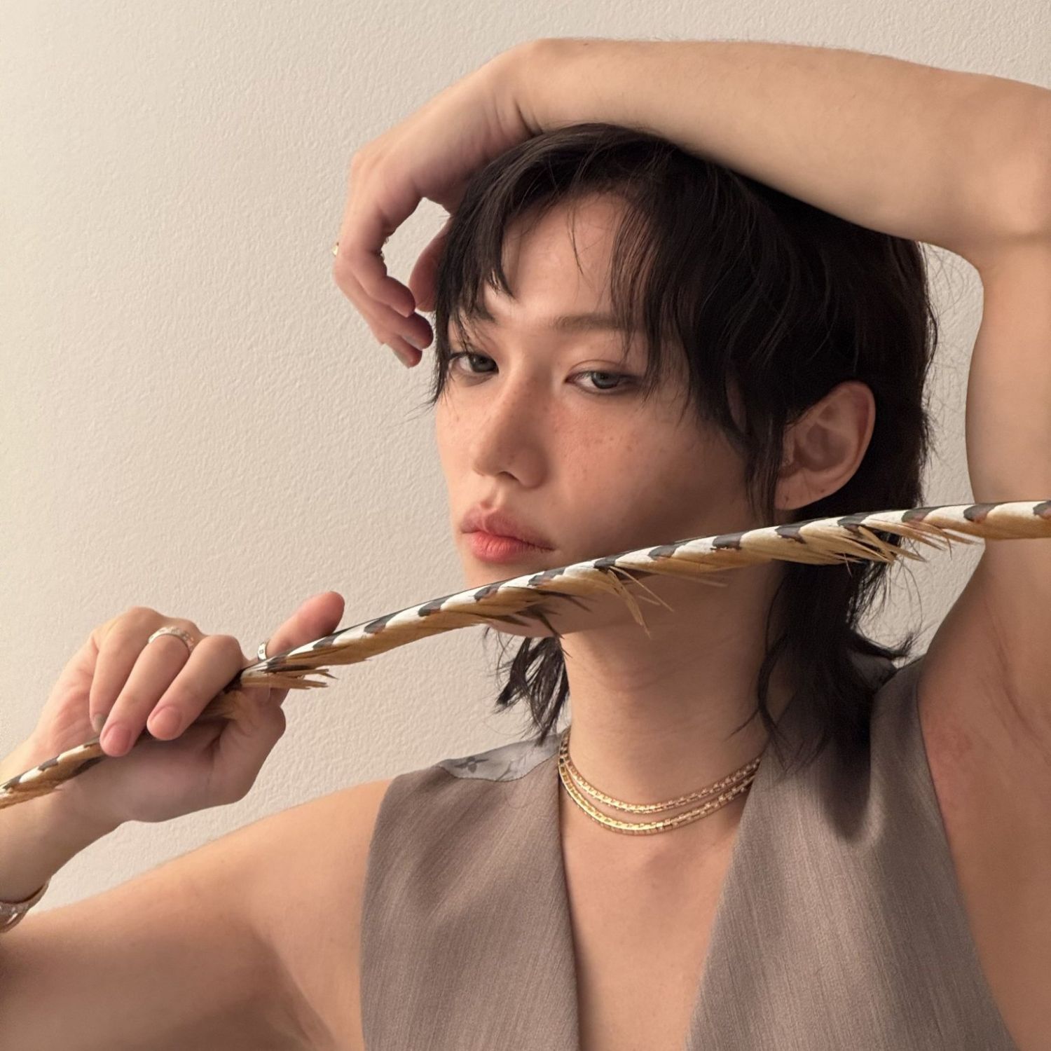 A moment captured by Felix (Stray Kids)'s fan