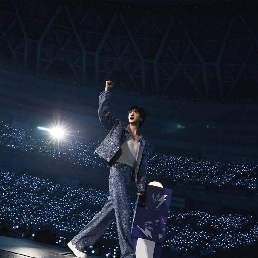 Recent activity shot of Jin (BTS)