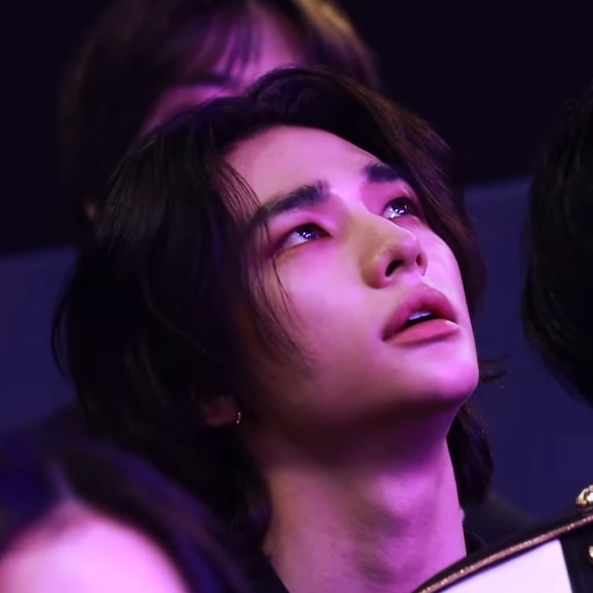 A moment captured by Hyunjin (Stray Kids)'s fan