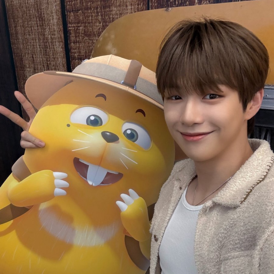 A moment captured by Kang Daniel's fan