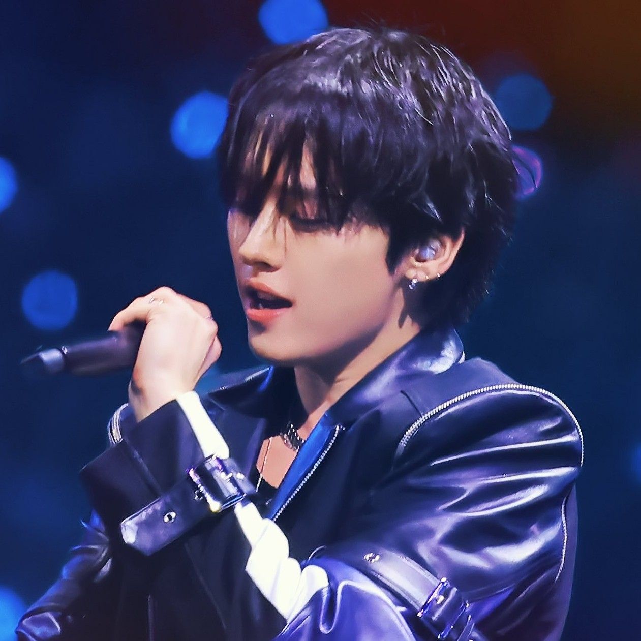 Recent activity shot of Lee Know (Stray Kids)