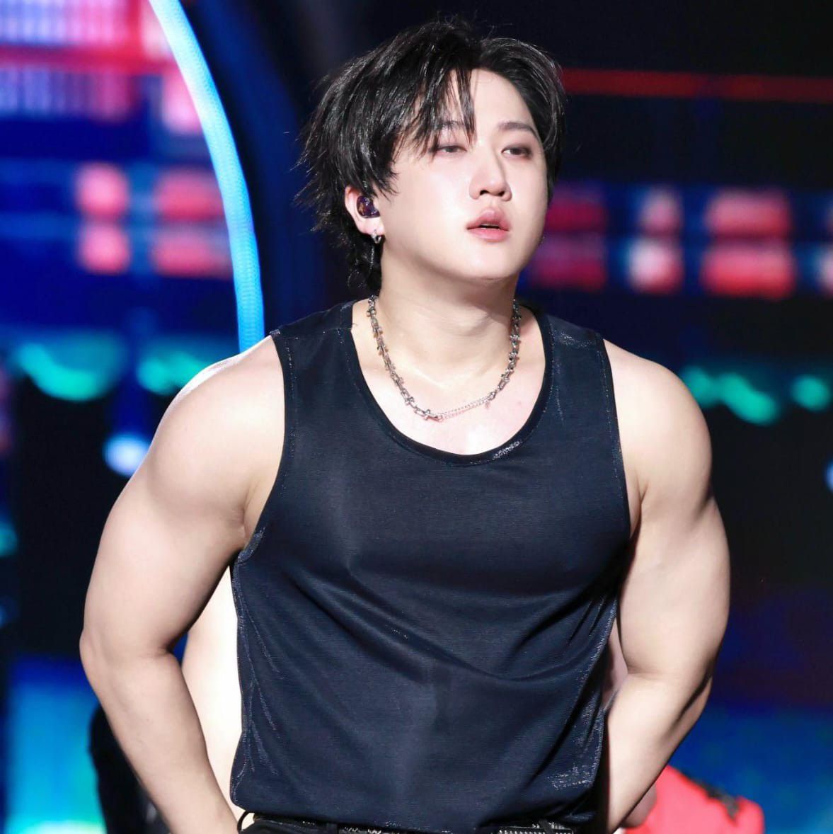 A moment captured by Changbin (Stray Kids)'s fan