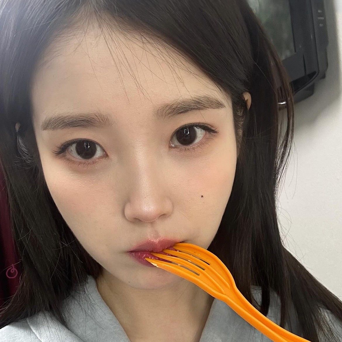 A moment captured by IU's fan