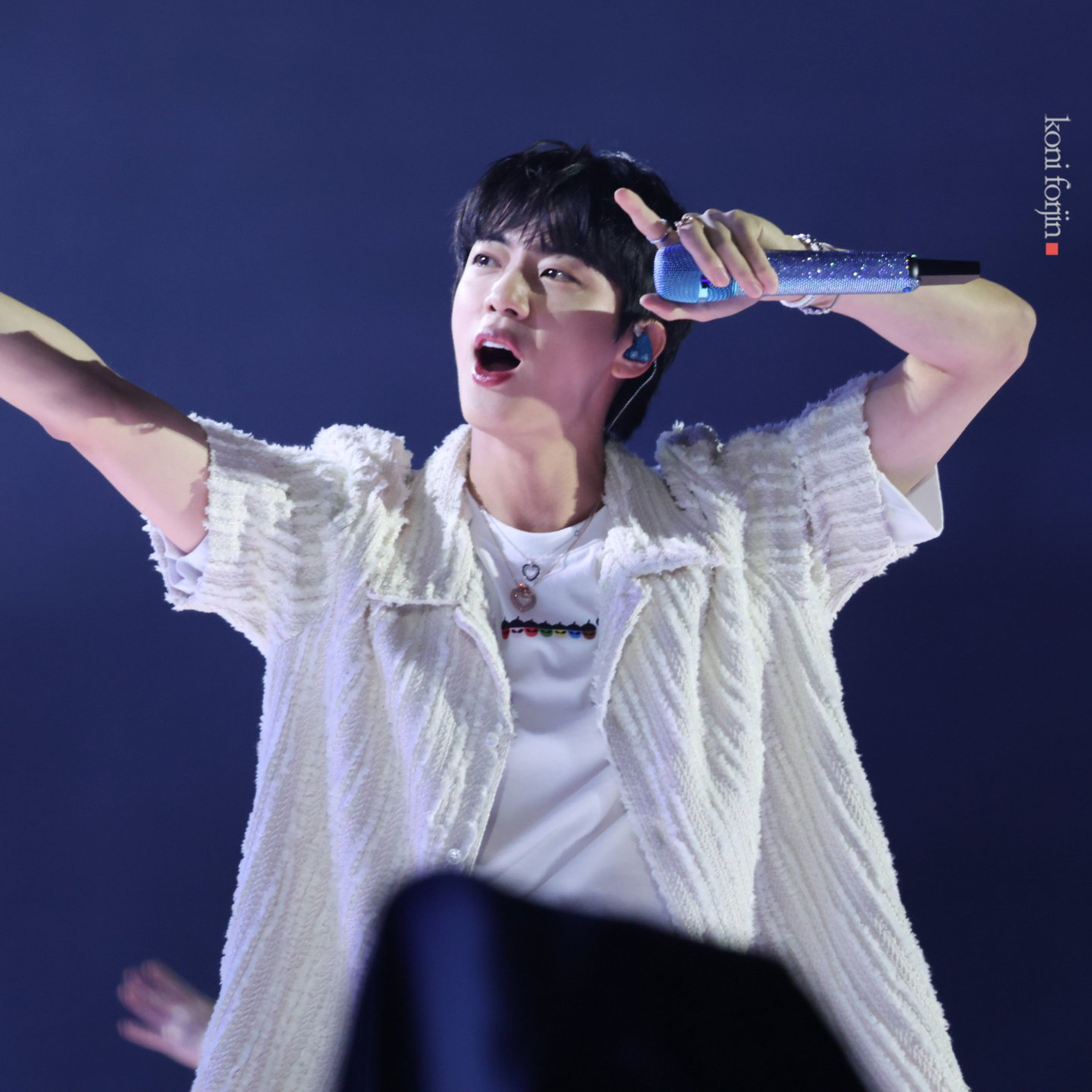 Recent activity shot of Jin (BTS)