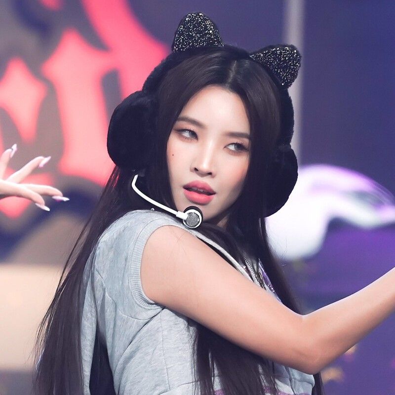 Recent activity shot of Soyeon (i-dle)