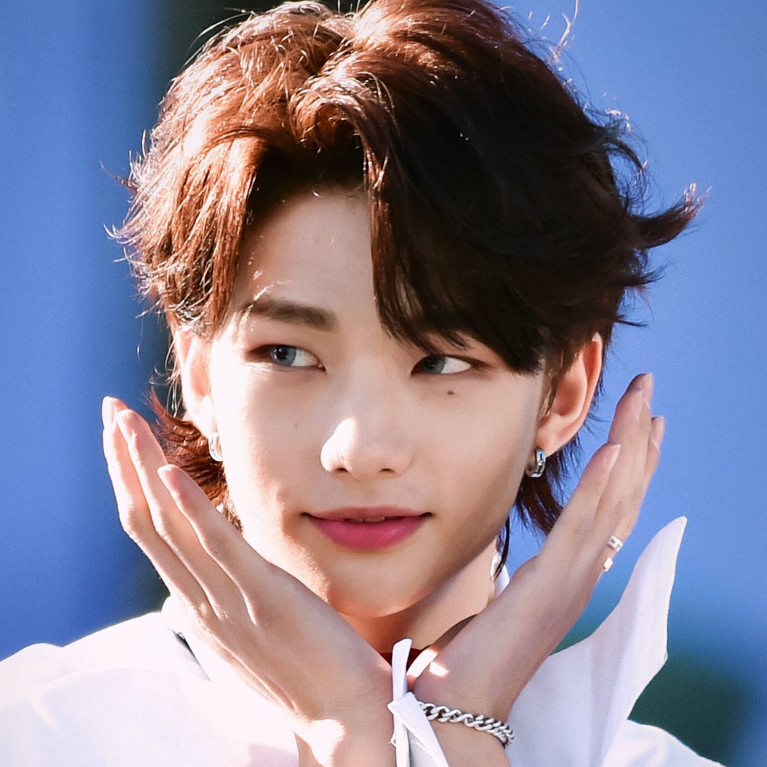 A moment captured by Hyunjin (Stray Kids)'s fan