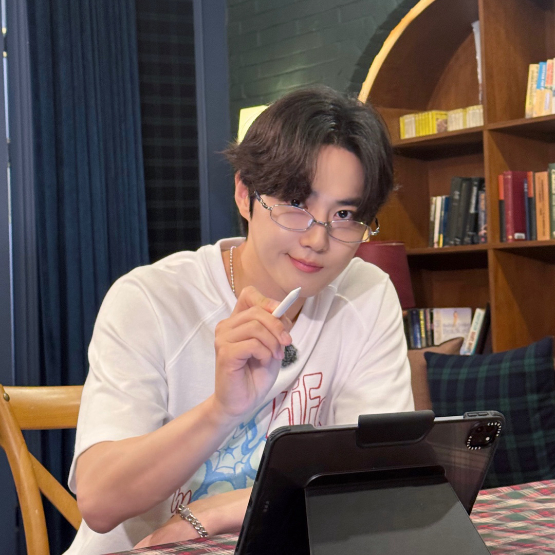 Recent activity shot of Suho (EXO)