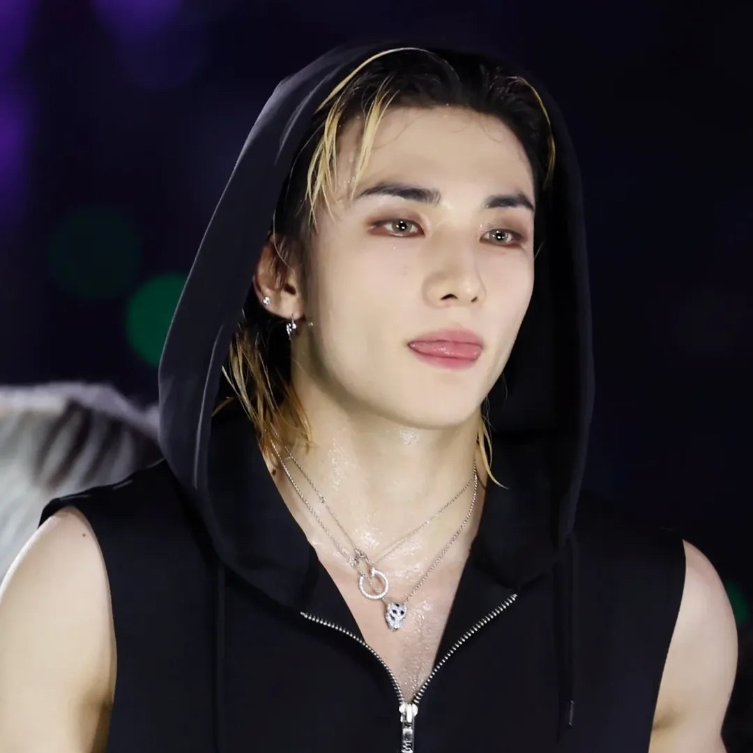 A moment captured by Felix (Stray Kids)'s fan