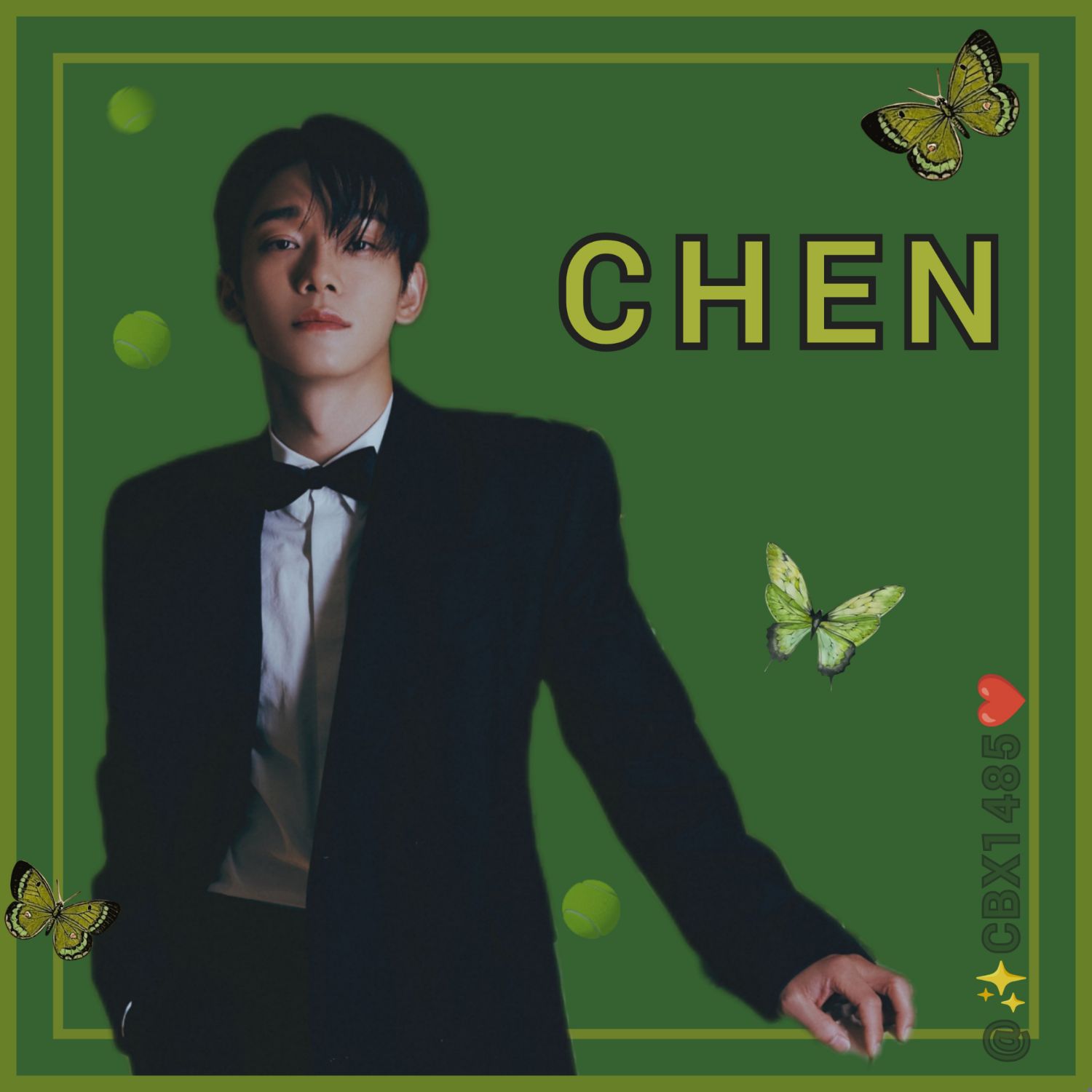 Recent activity shot of Chen (EXO)