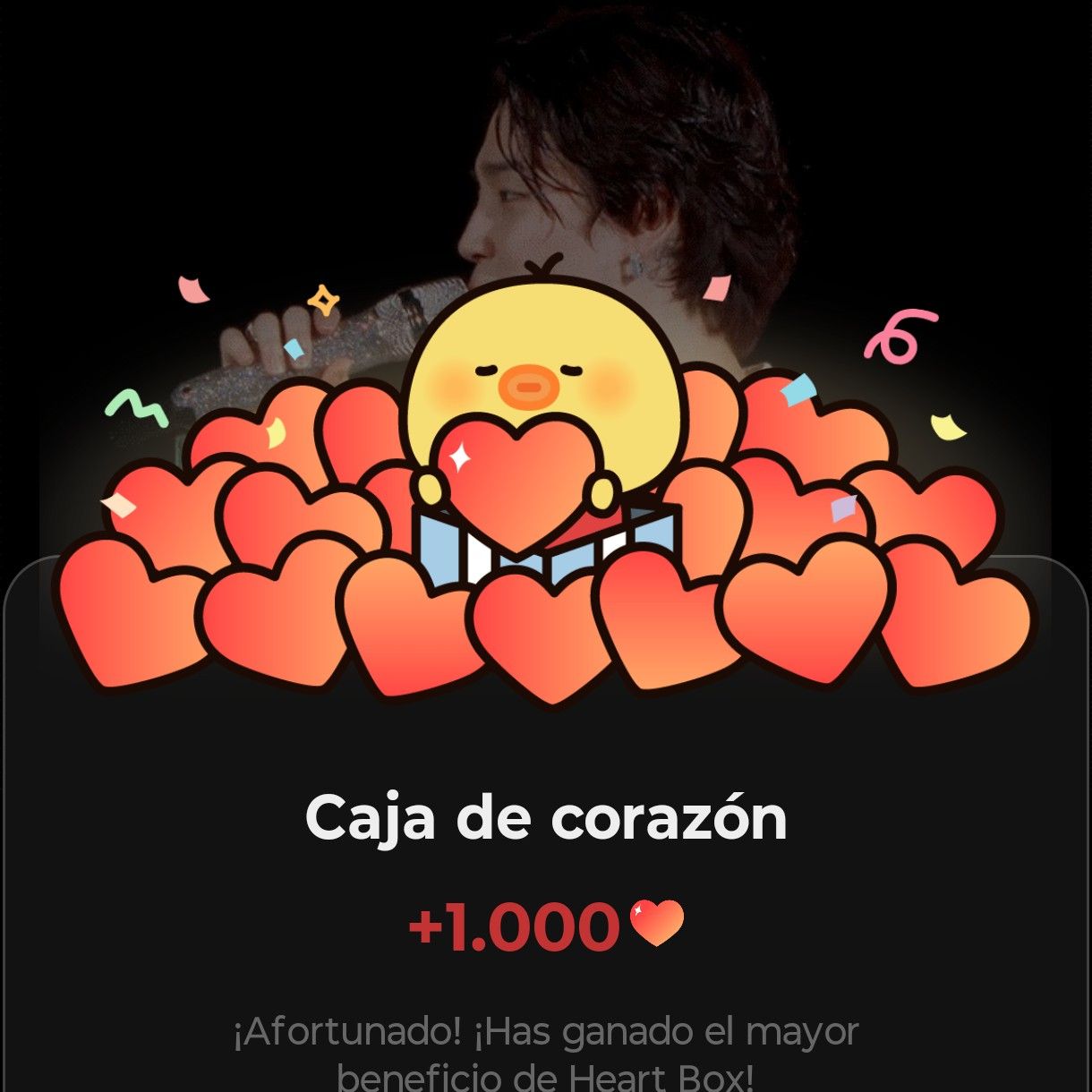 Recent activity shot of Jimin (BTS)