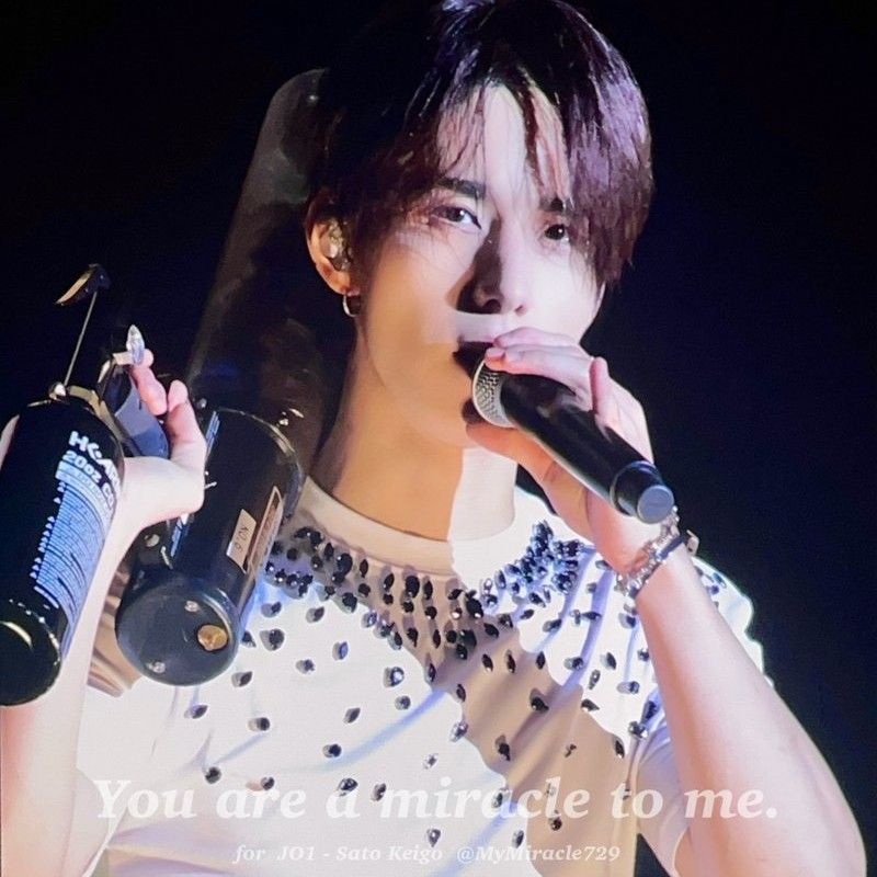 Behind-the-scenes cut of Sato Keigo (JO1)