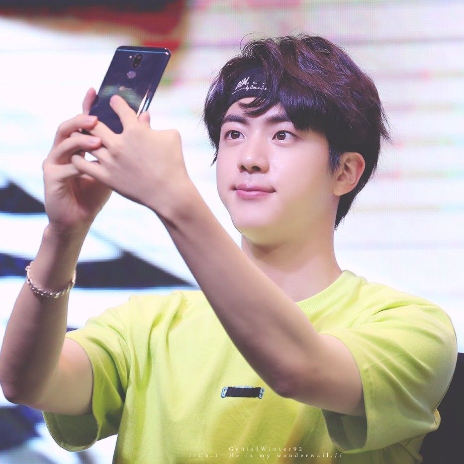 Recent activity shot of Jin (BTS)