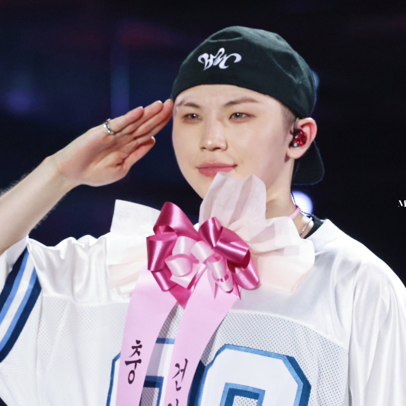 A moment captured by Woozi (SEVENTEEN)'s fan