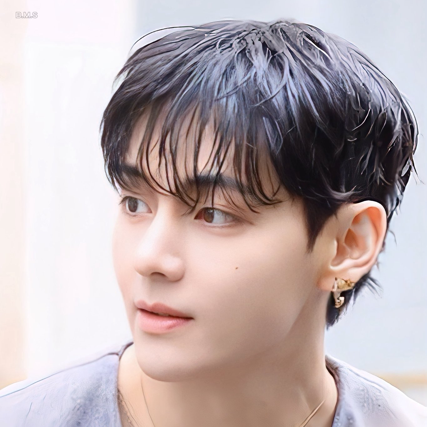 A moment captured by V (BTS)'s fan