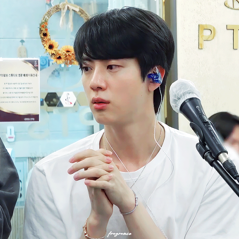 Recent activity shot of Jin (BTS)