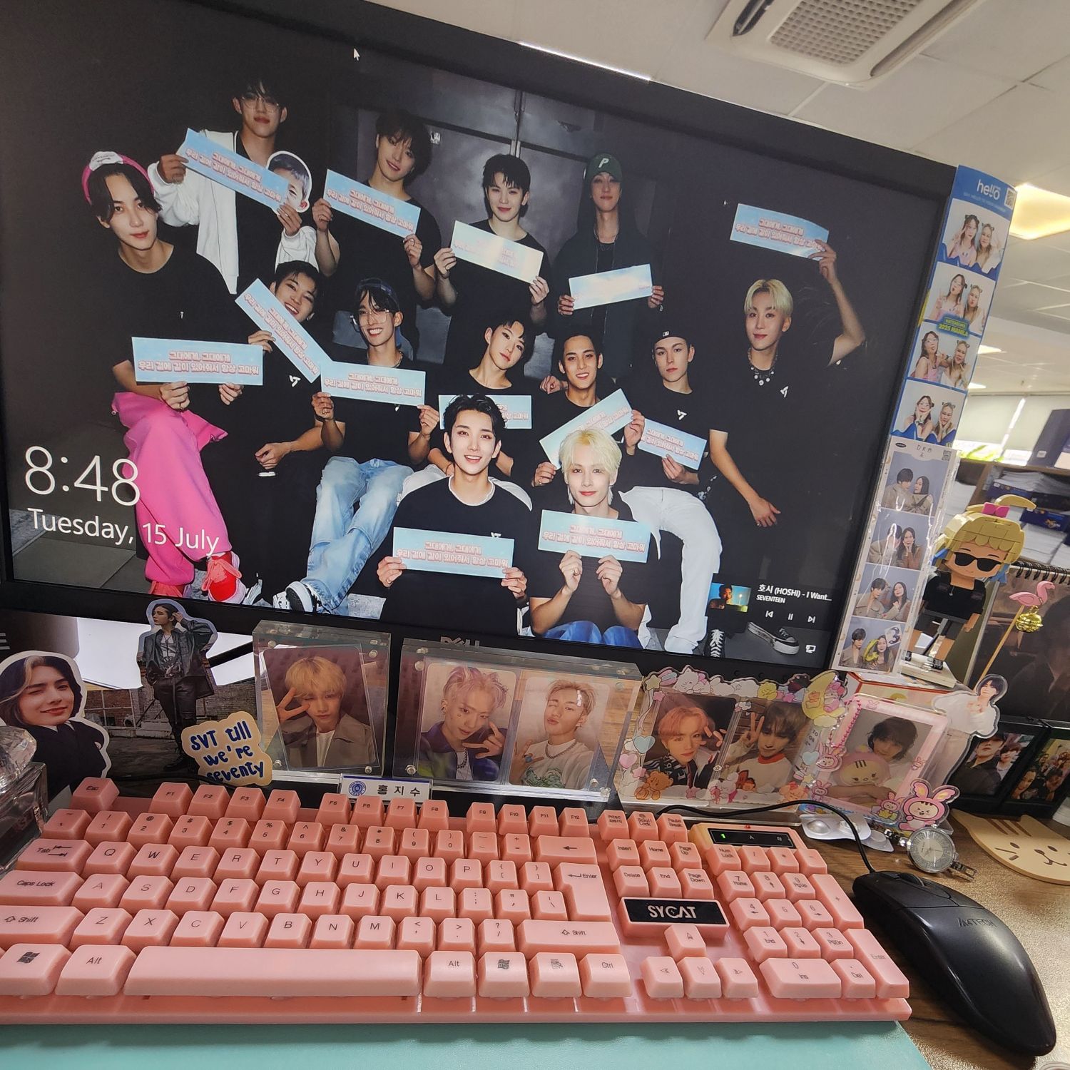 A moment captured by SEVENTEEN's fan